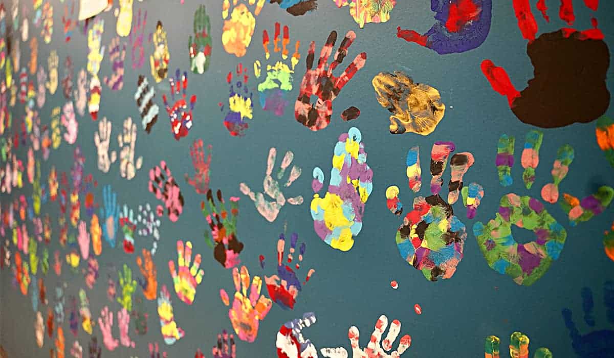 Hand Prints at Children's Safety Center